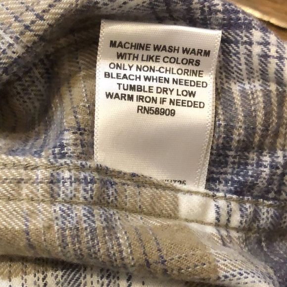 SOLARIS Mens Khaki Navy Blue Graphic Button Down Long Sleeve Shirt Sz 3XLT NWT - Picture 5 of 11